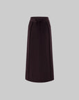 Rase le sol Zip Collar Sweat Jacket and Paneled Maxi Skirt Set