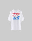 WARDEN EDGE Vacation Graphic Oversized T-Shirt