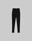 DOINDULGE High Waist Structured Studded Slim Denim Pants