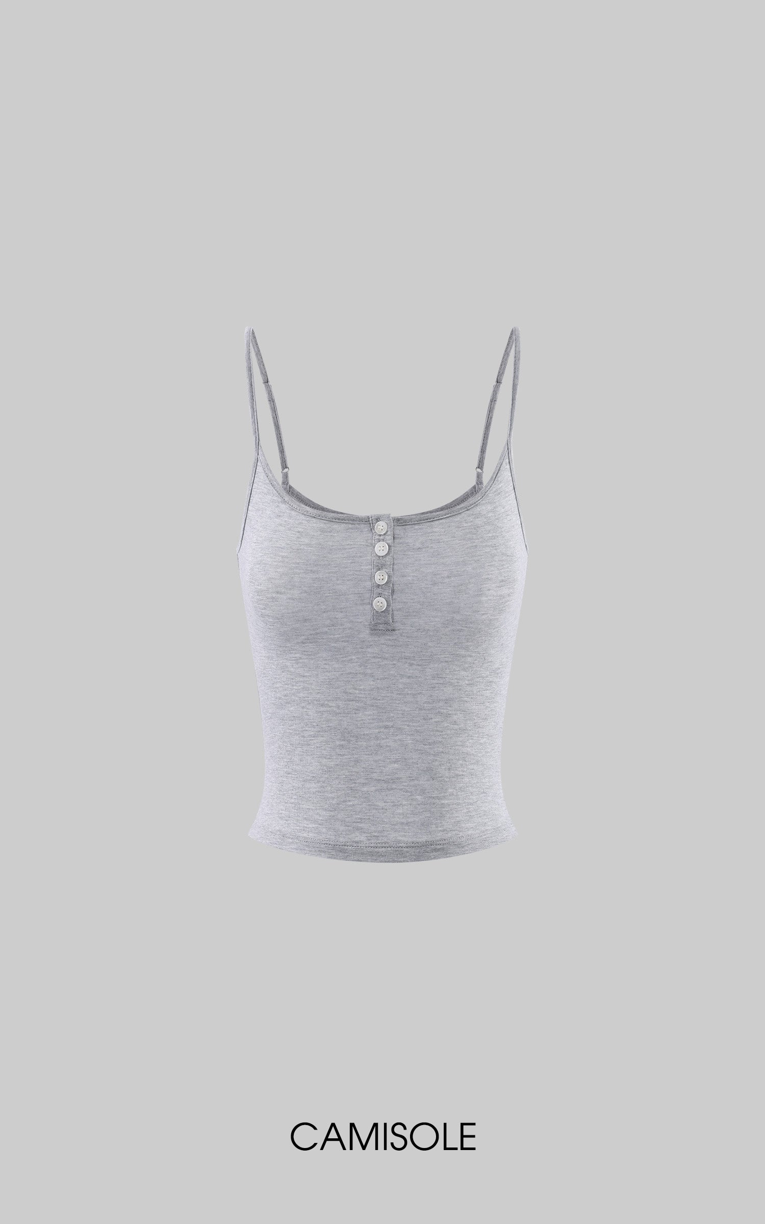 Hydrae Layered Henley Cami &amp; Convertible Triangle Bra Set