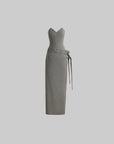 DOINDULGE Corset Wrap Maxi Dress