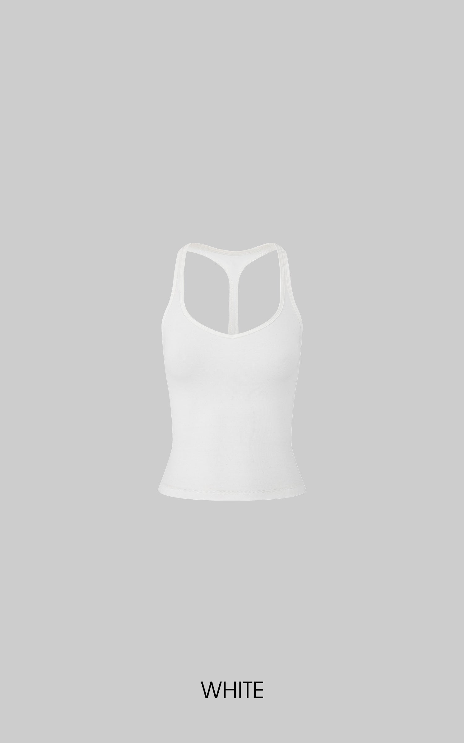 IAMXIAA Scoop Neck Racerback Fitted Tank Top