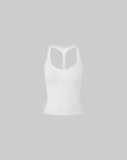 IAMXIAA Scoop Neck Racerback Fitted Tank Top