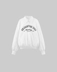 WARDEN EDGE Oversized Polo Sweatshirt with Bold Graphic Print and Streetwear Edge
