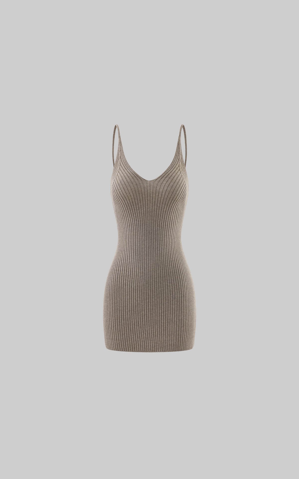 Hydrae Shimmer Ribbed Knit Bodycon Mini Dress