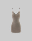 Hydrae Shimmer Ribbed Knit Bodycon Mini Dress