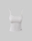 WARDEN EDGE Minimal Lounge Three Piece Set with Zip-Up Hoodie, Striped Cropped Camisole and Wide Leg Sweatpants