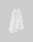 Rase le sol Asymmetric Draped Maxi Skirt