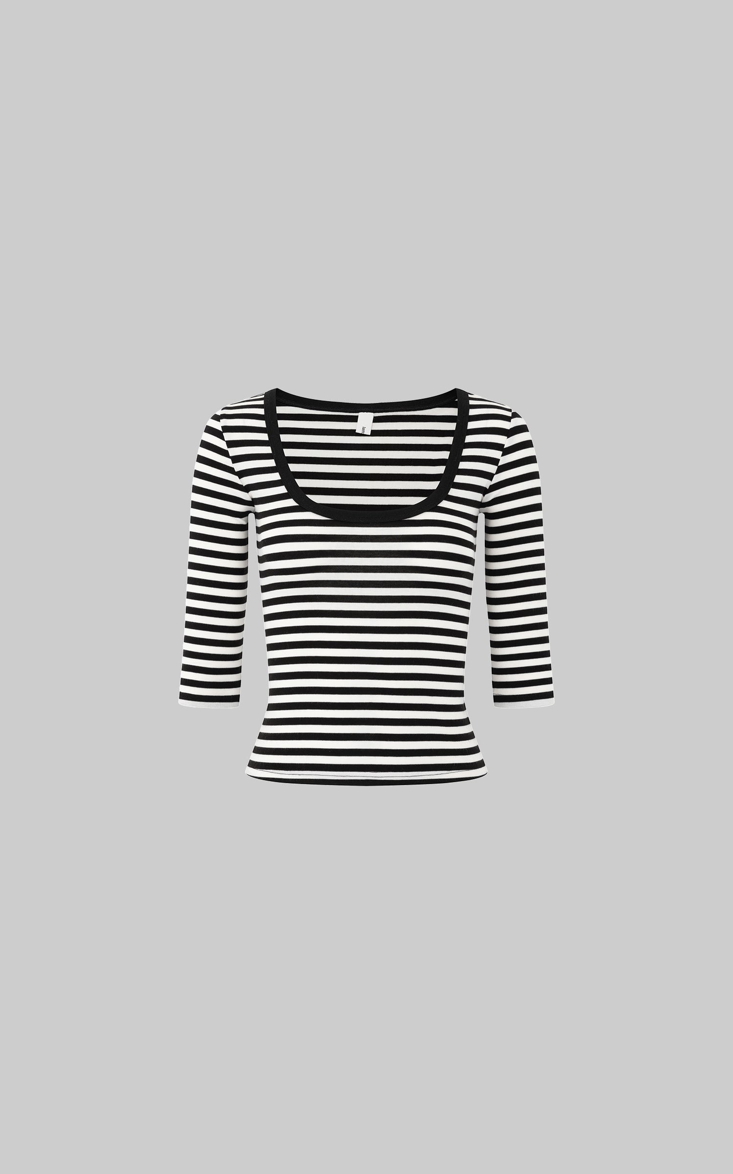 IAMXIAA Retro Striped Slim Top