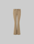 IAMXIAA Pantalon Taille Basse Coupe Slim Évasée