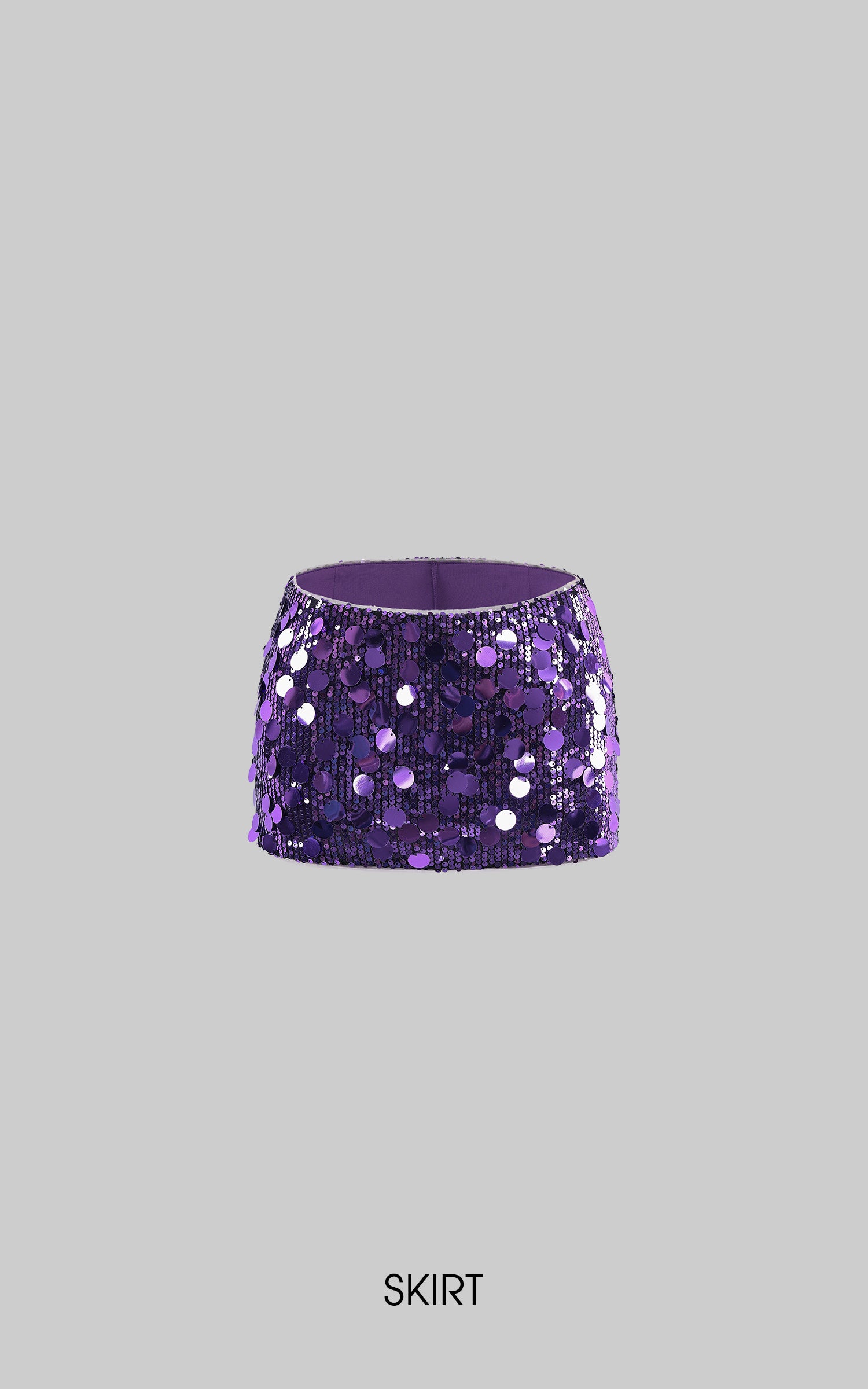 ROVENTE Sequin Embellished Halter Neck Cut Out Knit Top &amp; Mini Skirt Set