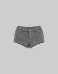 WARDEN EDGE Grey Mohair Shorts