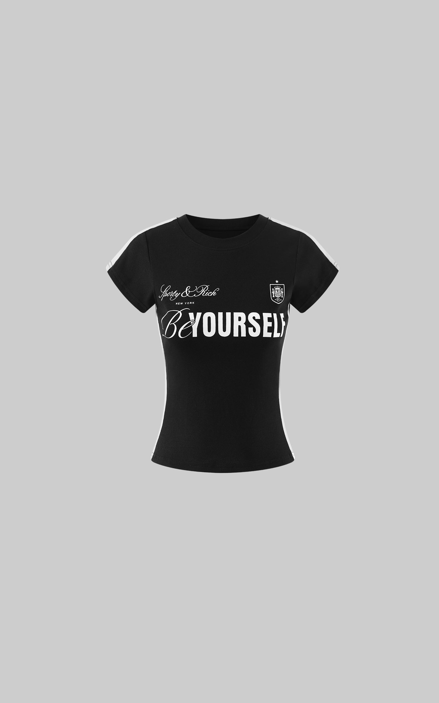 0122stepll Graphic Fitted Baby Tee