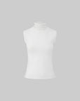 IAMXIAA High Neck Fitted Sleeveless Top
