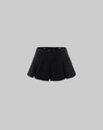 Rase le sol Ruffled Low-Rise Skort