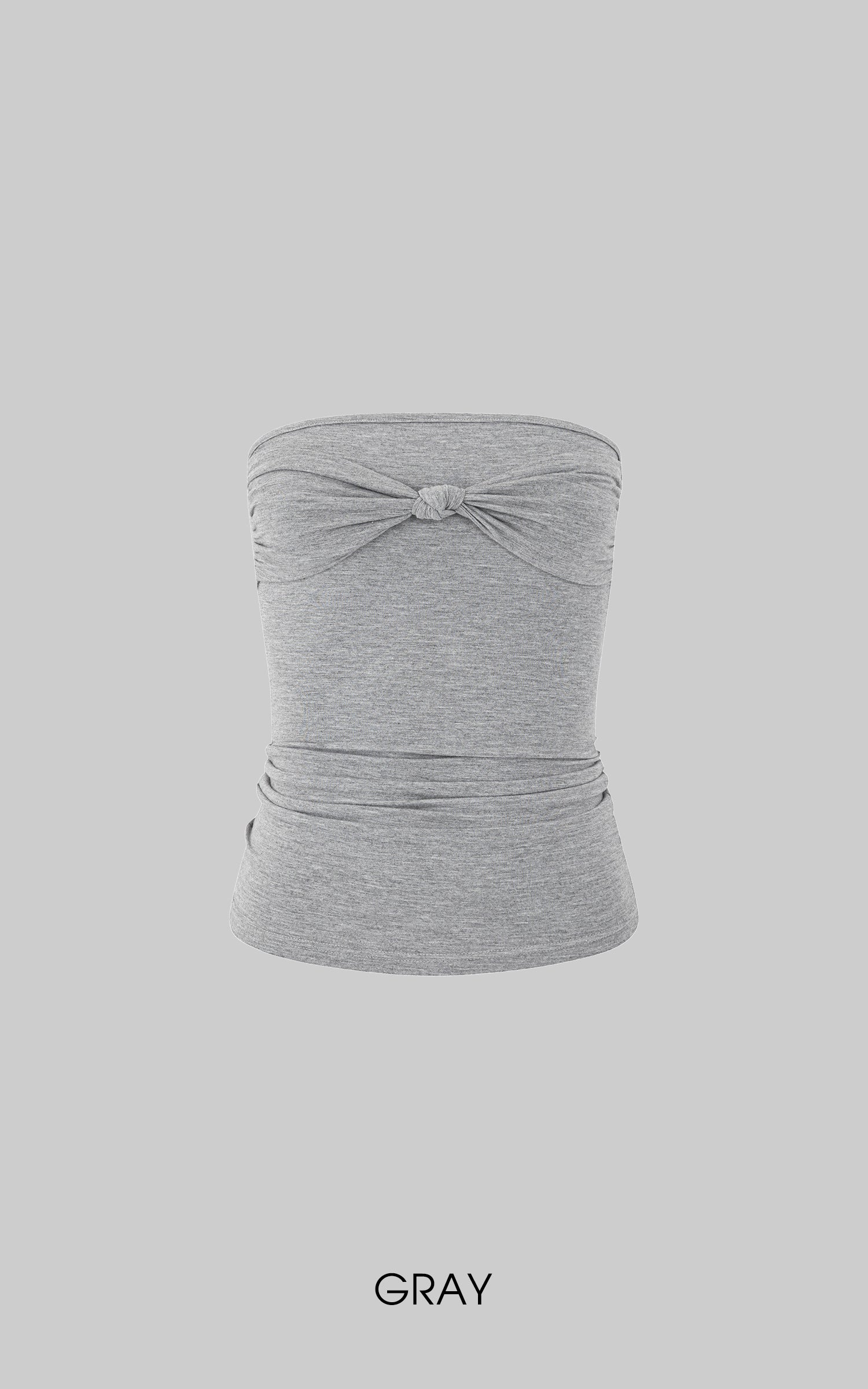 IAMXIAA Knot Detail Strapless Tube Top