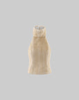 0122stepll Faux Fur Open-Back Halter Top