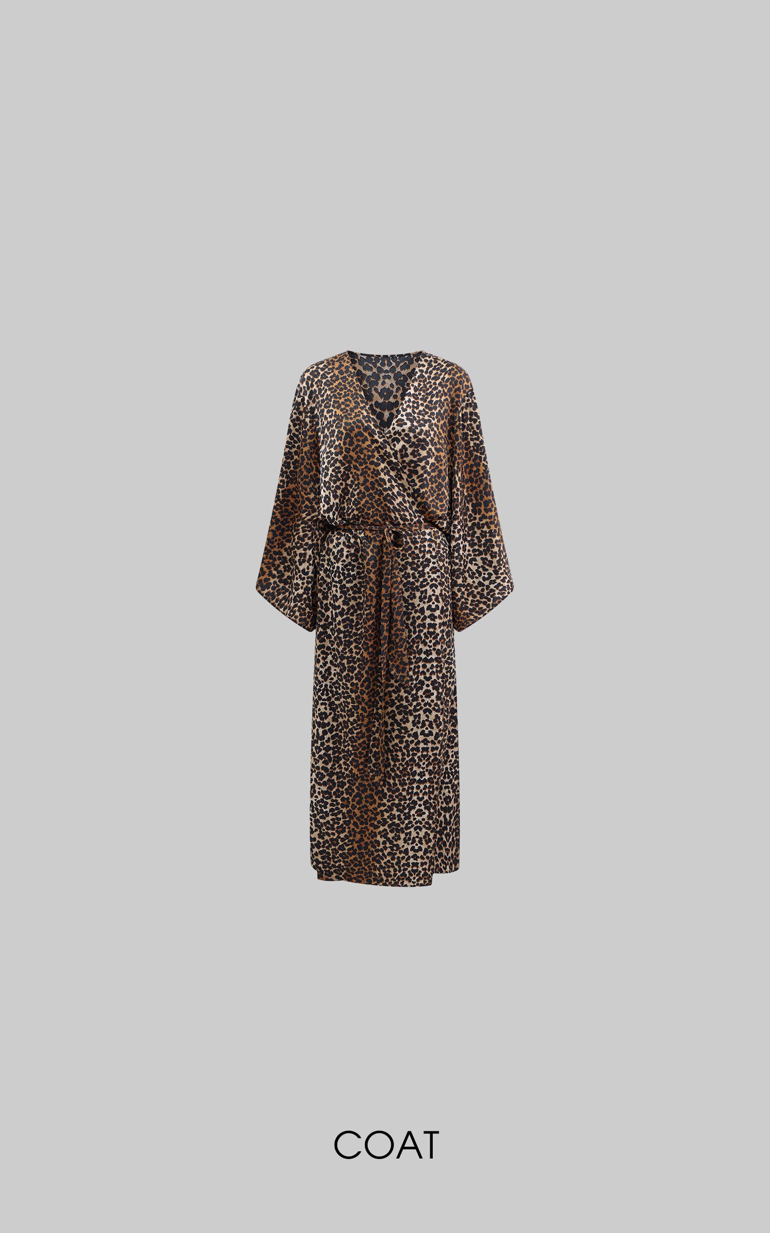 0122stepll Leopard Satin Lounge Pajama Set