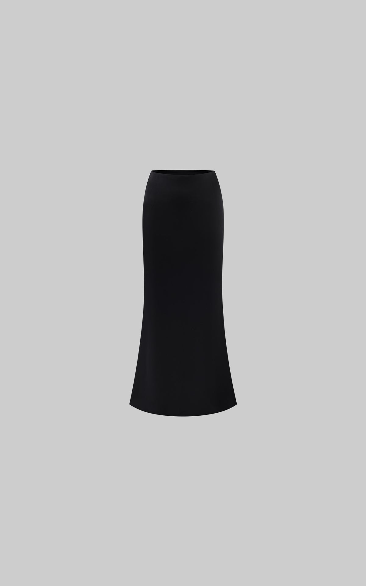 0122stepll Low-Rise Satin Mermaid Maxi Skirt