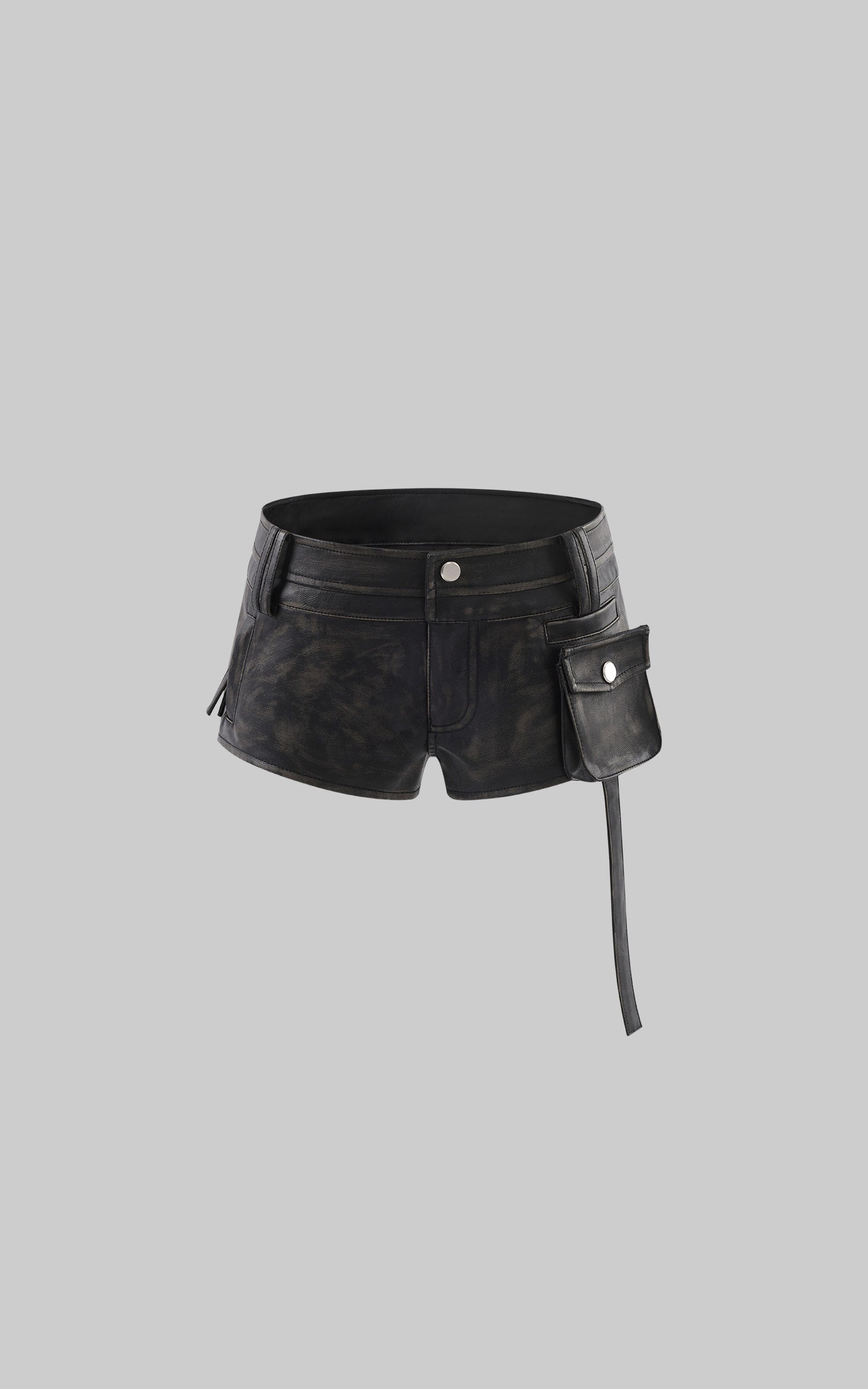 WARDEN EDGE Cuir taille basse à poche utilitaire Short