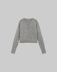 WARDEN EDGE Minimalist Knit Cardigan – Grey