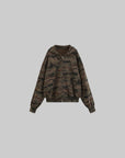 0122stepll Camo Zip-Up Hooded Sweatshirt