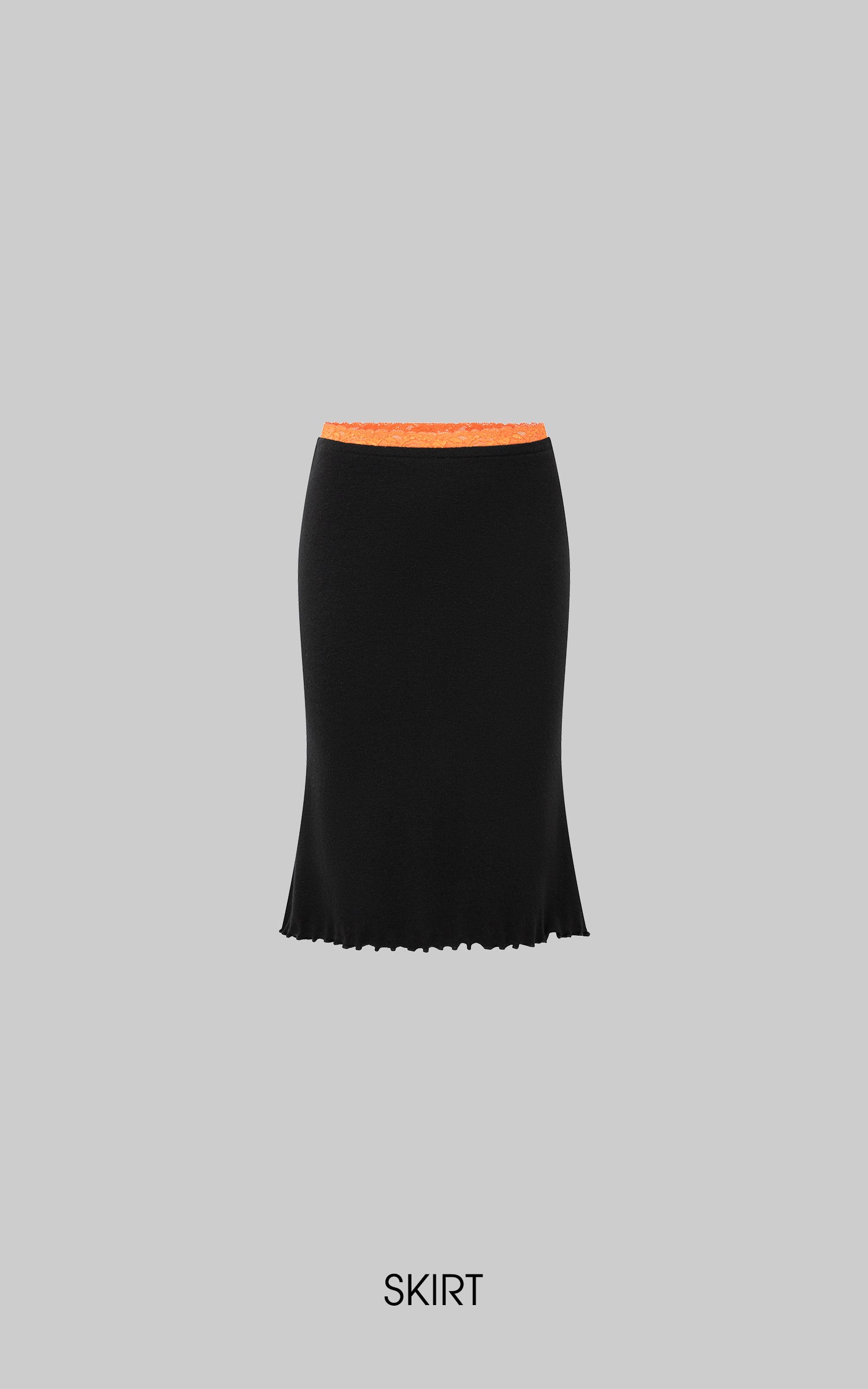 IAMXIAA Lace Trim Top &amp; Midi Skirt Set