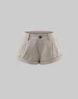 WARDEN EDGE Low-Rise Pleated Cuffed Shorts