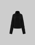0122stepll Deconstructed Cable Knit Turtleneck Sweater