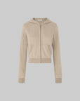 IAMXIAA Velour Zip Hoodie and Wide-Leg Pants Set