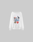 0122stepll New York Graphic Oversized Sweatshirt