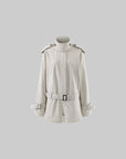 0122stepll Combinaison trench à ceinture