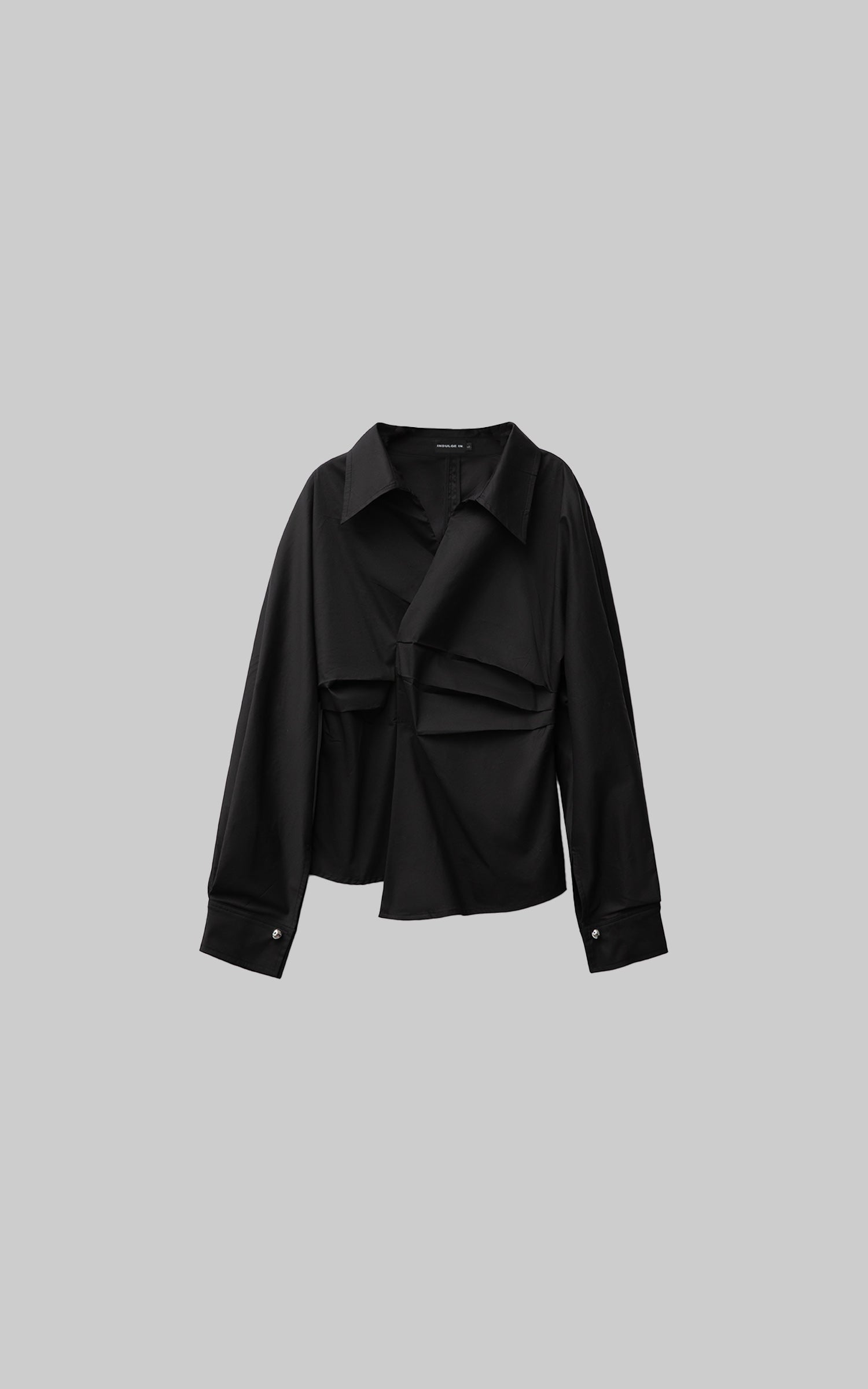 DOINDULGE Asymmetric Twisted Shirt with Sculptural Silhouette