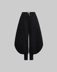 IAMXIAA Wide Balloon Pants with Button Detail High Waist Streetwear Style