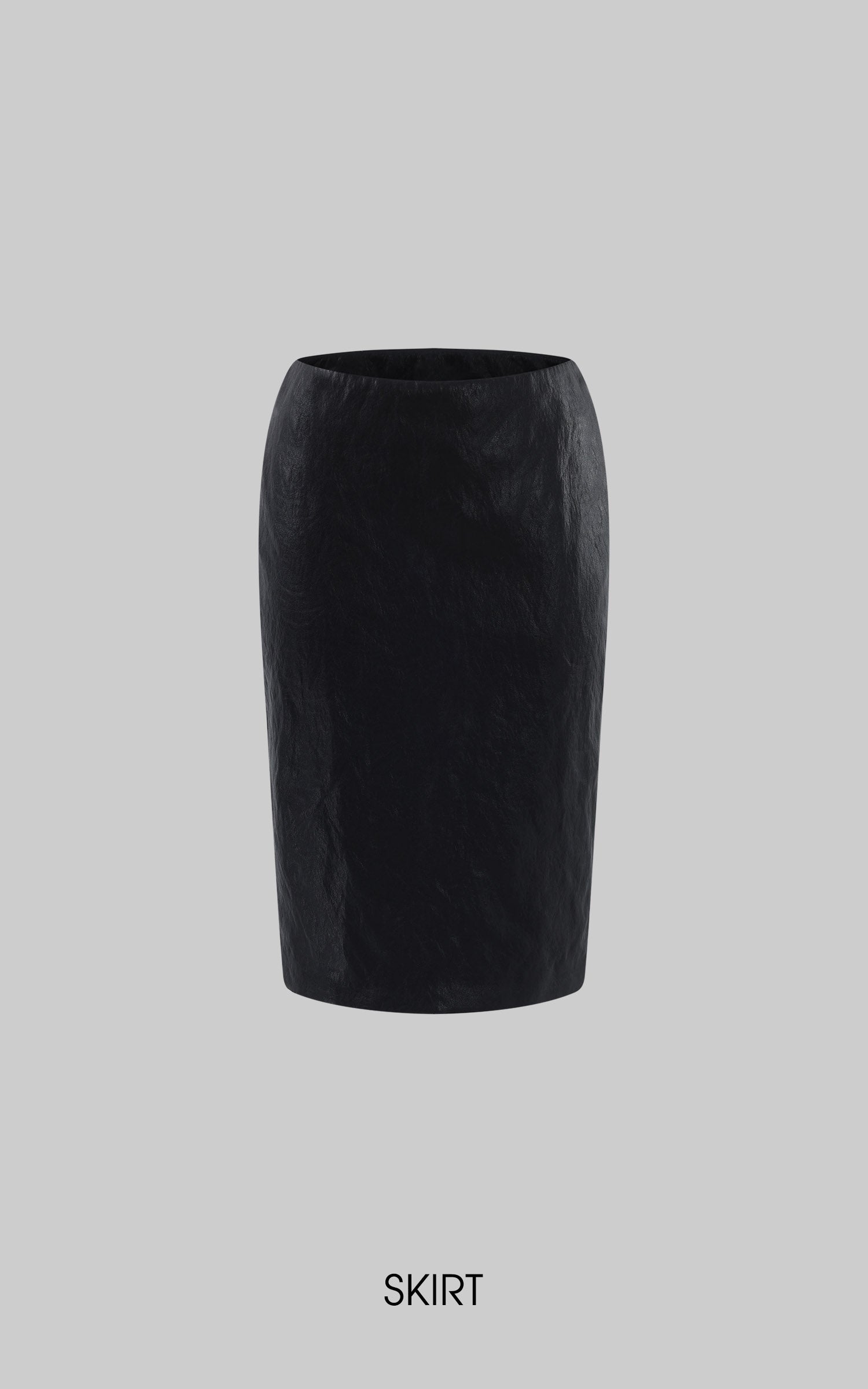 ROVENTE Faux Leather Tailored Blazer &amp; Pencil Skirt Set