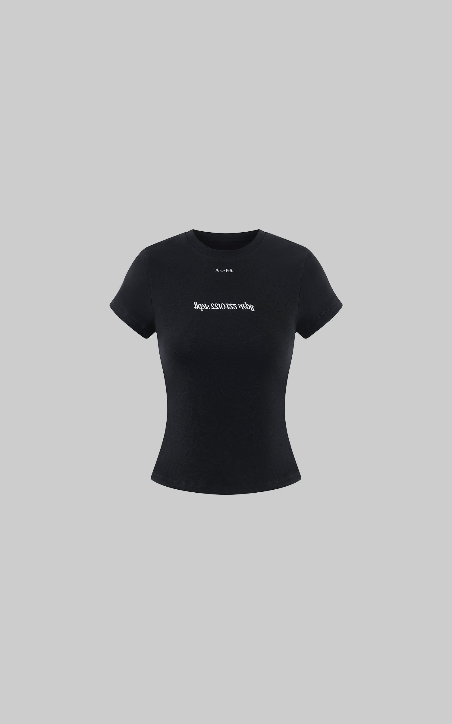 0122stepll Amor Fati Open-Back Graphic Tee