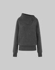 IAMXIAA Button Neck Oversized Knit Sweater