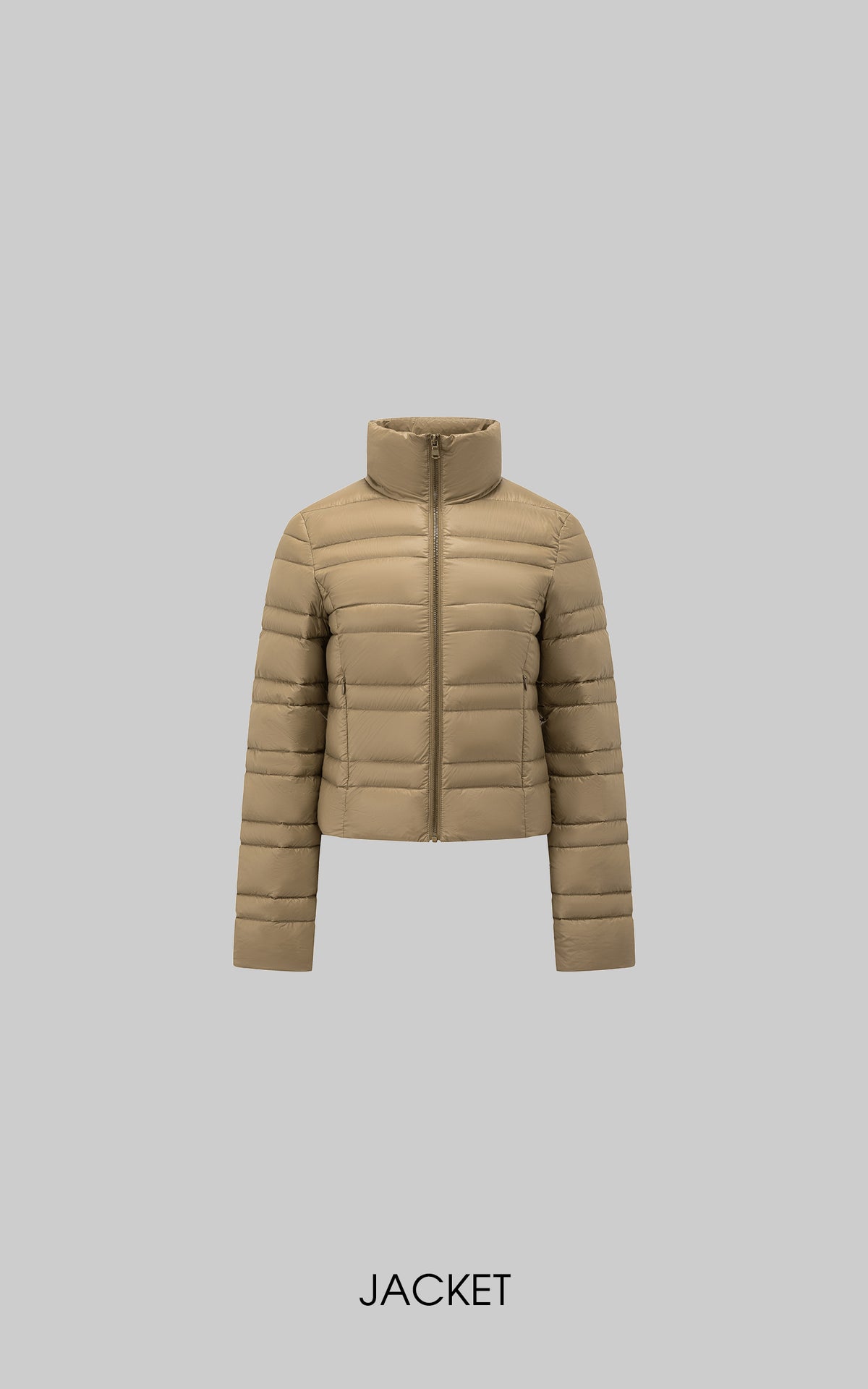 IAMXIAA Quilted Puffer Jacket with Faux Fur Scarf