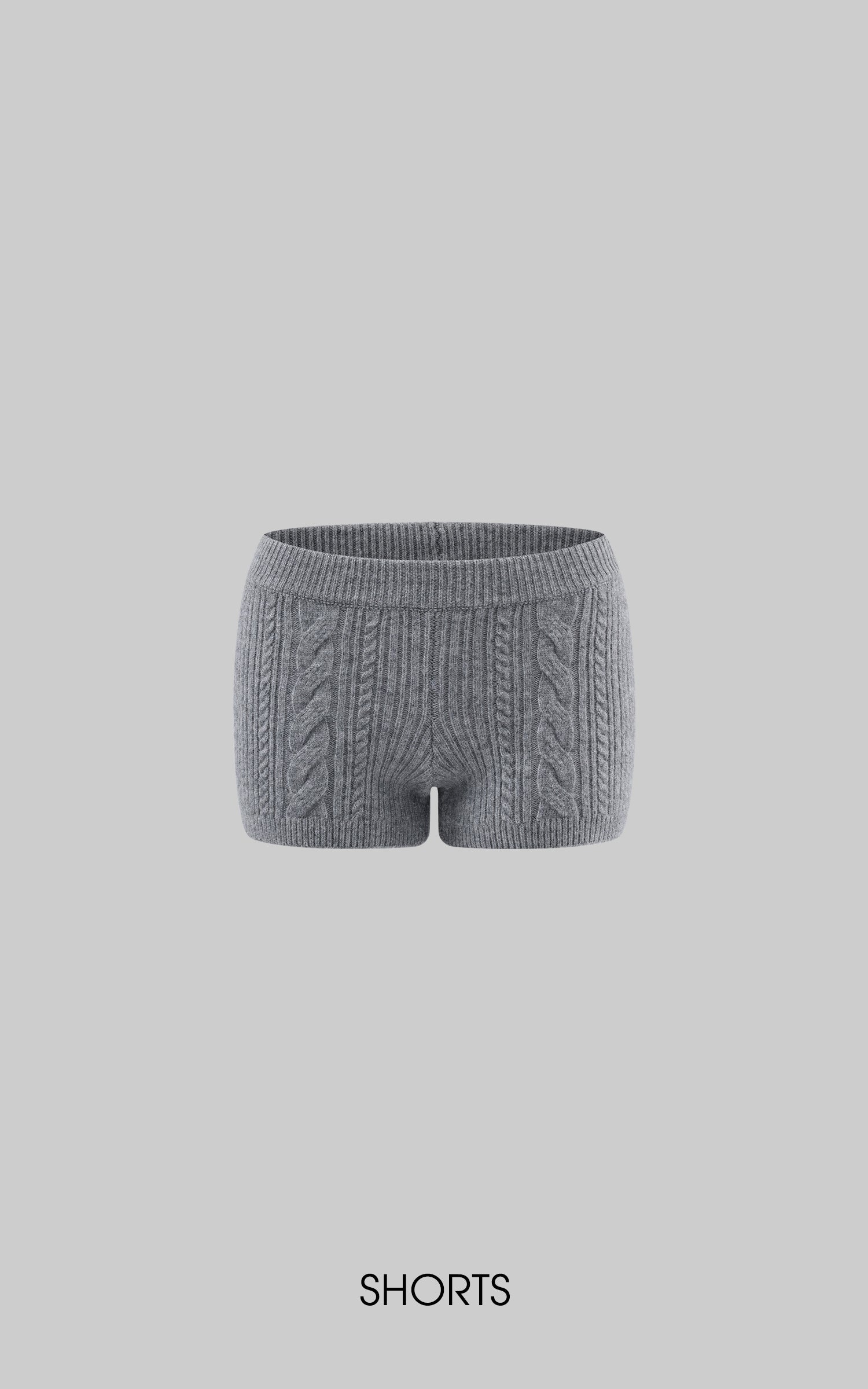 WARDEN EDGE Cable Knit Sweater &amp; Shorts Set with Matching Leg Warmers