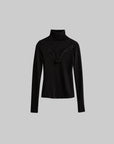 DOINDULGE Cutout Detail Stretch Knit Top