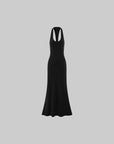 ROVENTE Open Back Hardware Maxi Dress