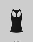 IAMXIAA Angel Logo Ribbed Racerback Tank Top