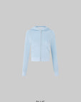 IAMXIAA Velour Zip-Up Hoodie & Wide-Leg Pants Set