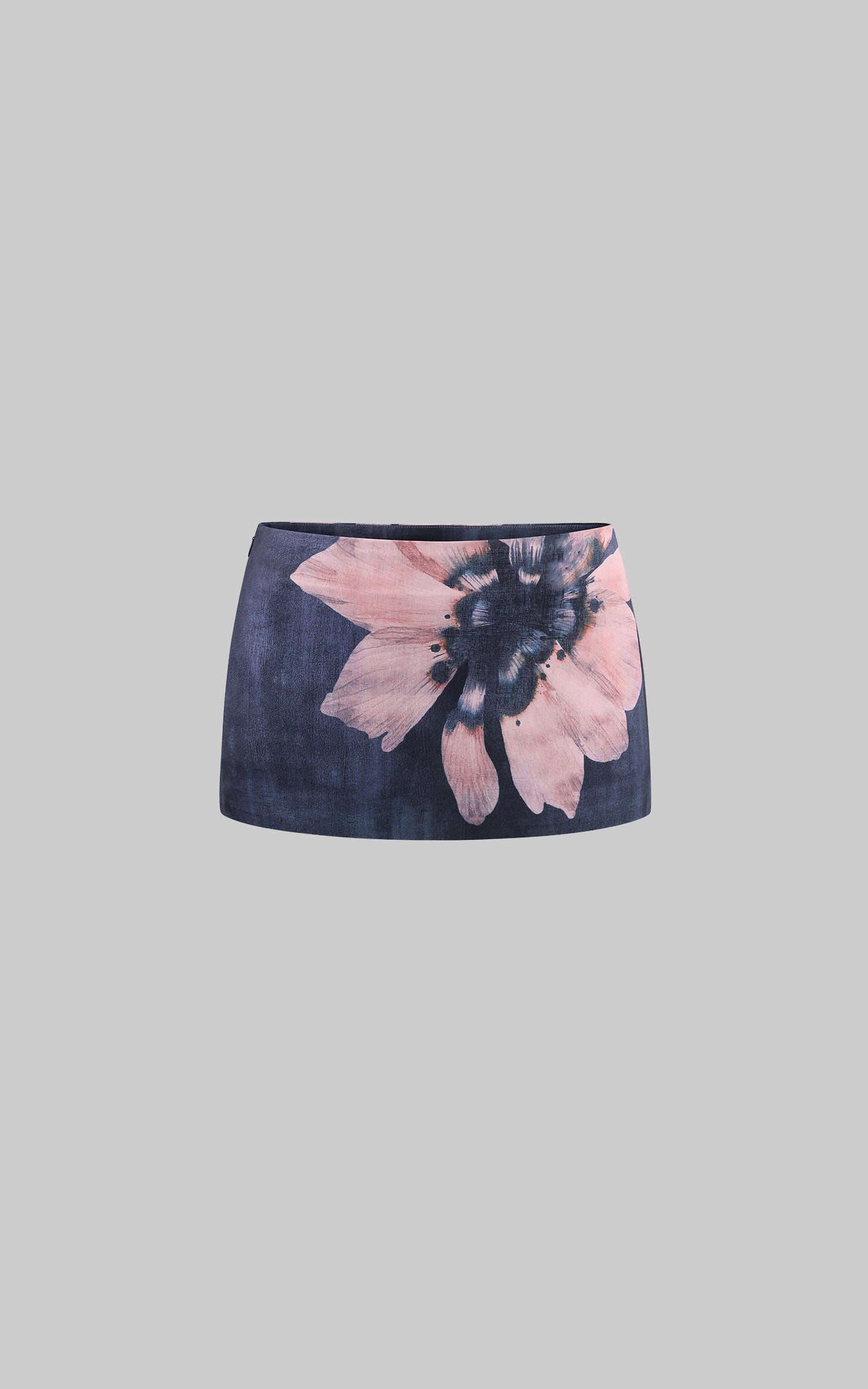Hydrae Mini-jupe satinée taille basse Vintage Bloom