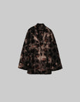DOINDULGE Oversized Patterned Jacquard Coat