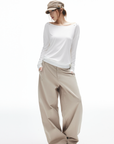 IAMXIAA Open-Back Studded Long Sleeve Top
