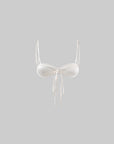 Rase le sol Satin Tie-Front Bra Top