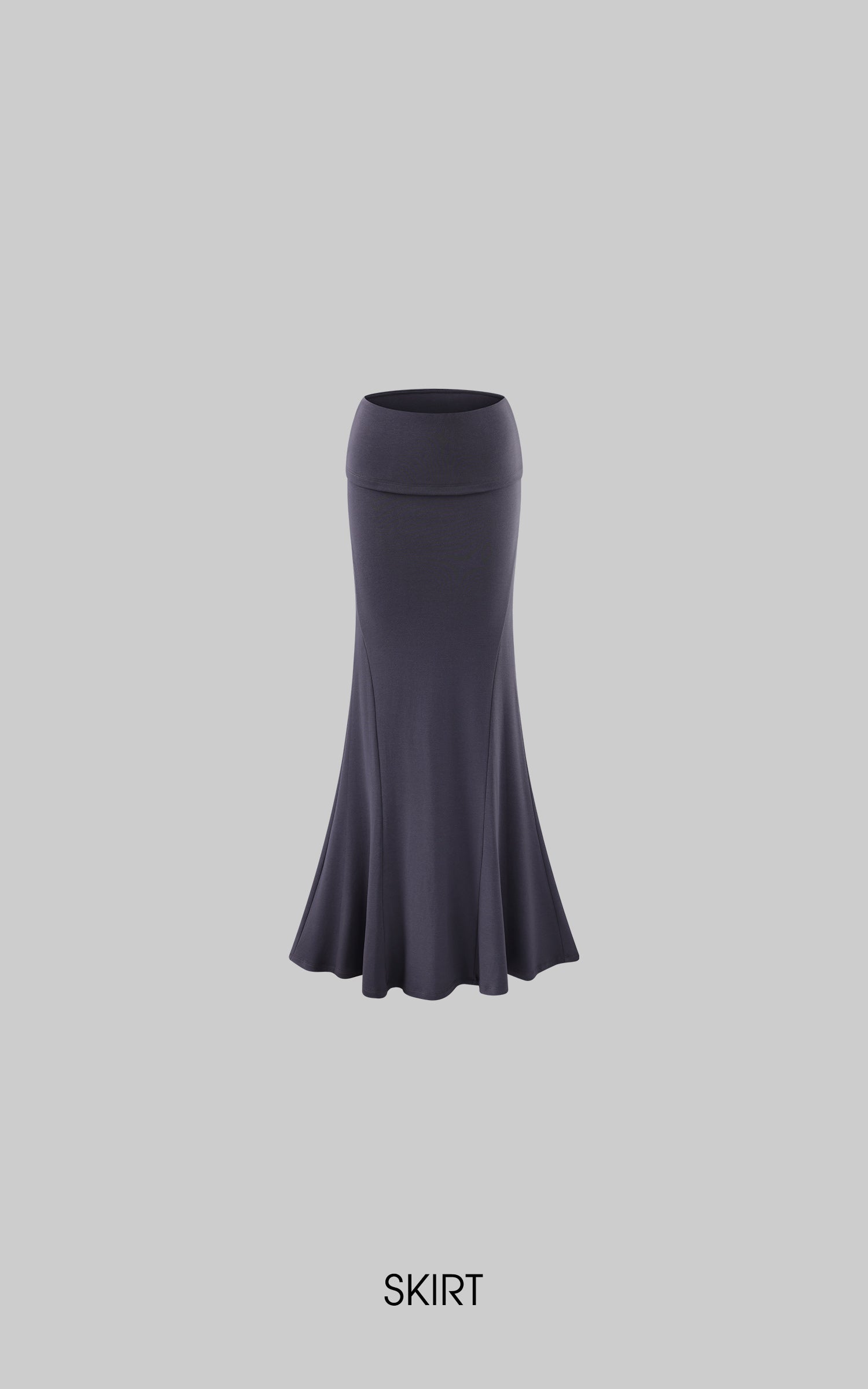 0122stepll Ensemble haut tube drapé asymétrique &amp; jupe longue