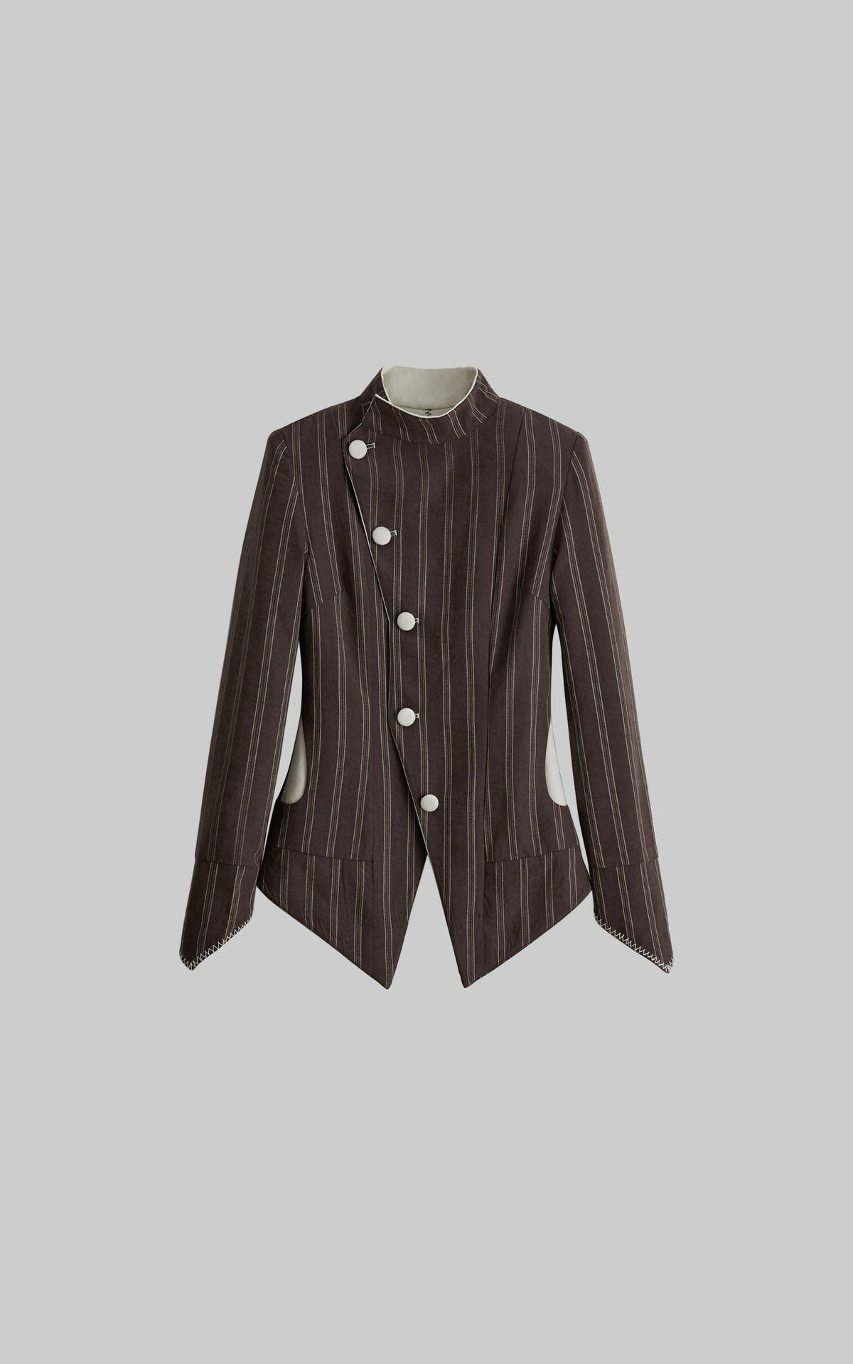DOINDULGE Veste réversible à col montant asymétrique