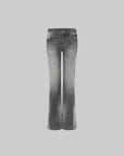 IAMXIAA Vintage Washed Grey Flared Denim Jeans